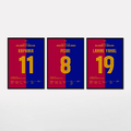 Barca Clasico 2024/25 Bundle Fußball Poster mit Rahmen