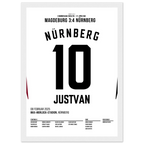 Justvan mit dem last Minute Siegtreffer in Magdeburg