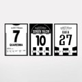 Besiktas Baller Bundle Fußball Poster mit Rahmen