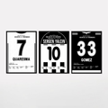Besiktas Icon Bundle Fußball Poster mit Rahmen