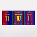 Barca Brazil Hero Bundle Fußball Poster mit Rahmen
