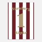 Andi Köpke - 125 Jahre FCN Fußball Poster mit Rahmen