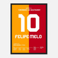 Melo lässt Lichter im Kadiköy ausknipsen Fußball Poster mit Rahmen