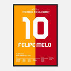 Melo lässt Lichter im Kadiköy ausknipsen Fußball Poster mit Rahmen