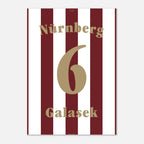 Tomáš Galásek - 125 Jahre FCN Fußball Poster mit Rahmen