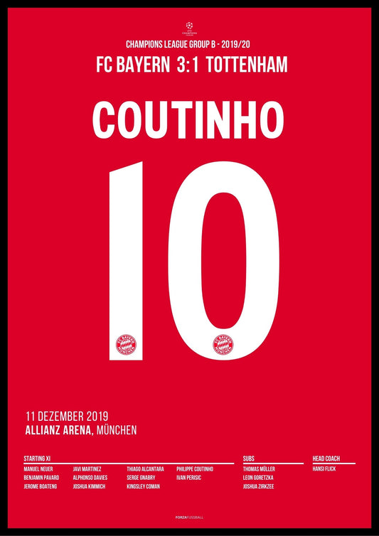 Coutinho mit dem perfekten Schlenzer gegen Tottenham