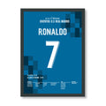 Ronaldo's Fallrückzieher gegen Juve führt Real Richtung Henkelpott Fußball Poster mit Rahmen
