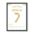 Calma, Calma.. Ronaldo entscheidet die Meisterschaft im Clasico 2012 Fußball Poster mit Rahmen