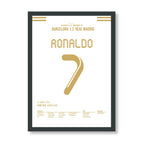 Calma, Calma.. Ronaldo entscheidet die Meisterschaft im Clasico 2012 Fußball Poster mit Rahmen