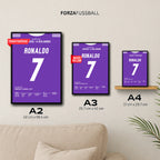 Ronaldo beschert Real Madrid gegen Juve den 12. CL Titel Fußball Poster mit Rahmen