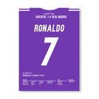 Ronaldo beschert Real Madrid gegen Juve den 12. CL Titel Fußball Poster mit Rahmen