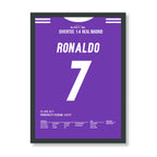 Ronaldo beschert Real Madrid gegen Juve den 12. CL Titel Fußball Poster mit Rahmen