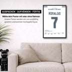 Ronaldo Remontada gegen Wolfsburg 2015 Fußball Poster mit Rahmen