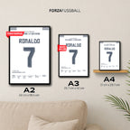 Ronaldo Remontada gegen Wolfsburg 2015 Fußball Poster mit Rahmen