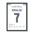 Ronaldo Remontada gegen Wolfsburg 2015 Fußball Poster mit Rahmen