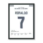 Ronaldo Remontada gegen Wolfsburg 2015 Fußball Poster mit Rahmen