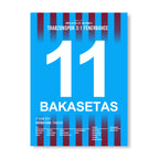 Bakasetas schießt Fenerbahce mit 2 Toren in der Meistersaison ab Fußball Poster mit Rahmen
