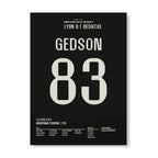 Gedson und Besiktas nehmen Rache an Lyon Fußball Poster mit Rahmen