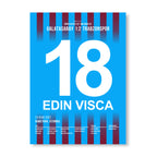 Visca und Trabzon siegen bei Gala auf dem Weg zur Meisterschaft Fußball Poster mit Rahmen