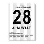 Al Musrati schießt Besiktas zum Pokalsieg gegen Trabzonspor Fußball Poster mit Rahmen