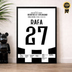 Rafa Silva und Besiktas schießen Bilbao mit 4:1 ab Fußball Poster mit Rahmen