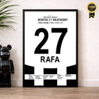 Rafa Silva lässt Davinson rutschen und führt BJK zum Derbysieg Fußball Poster mit Rahmen
