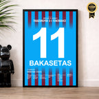 Bakasetas schießt Fenerbahce mit 2 Toren in der Meistersaison ab Fußball Poster mit Rahmen