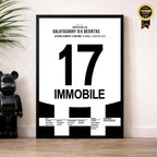 5:0! Immobile und Besiktas klatschen Gala im Super Cup Finale Fußball Poster mit Rahmen