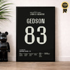 Gedson und Besiktas nehmen Rache an Lyon Fußball Poster mit Rahmen