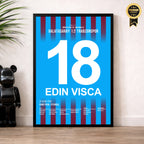 Visca und Trabzon siegen bei Gala auf dem Weg zur Meisterschaft Fußball Poster mit Rahmen