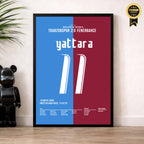 Yattara Show gegen Fenerbahce Fußball Poster mit Rahmen