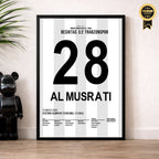 Al Musrati schießt Besiktas zum Pokalsieg gegen Trabzonspor Fußball Poster mit Rahmen