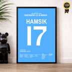 Marek Hamsik und Trabzonspor klatschen Monaco mit 4:0 Fußball Poster mit Rahmen