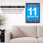 Bakasetas schießt Fenerbahce mit 2 Toren in der Meistersaison ab Fußball Poster mit Rahmen