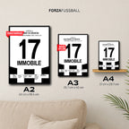 5:0! Immobile und Besiktas klatschen Gala im Super Cup Finale Fußball Poster mit Rahmen