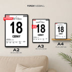 Cerny schießt Besiktas zum Sieg in Kadiköy Fußball Poster mit Rahmen
