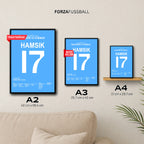 Marek Hamsik und Trabzonspor klatschen Monaco mit 4:0 Fußball Poster mit Rahmen
