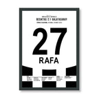 Rafa Silva lässt Davinson rutschen und führt BJK zum Derbysieg Fußball Poster mit Rahmen