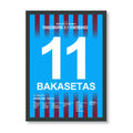 Bakasetas schießt Fenerbahce mit 2 Toren in der Meistersaison ab Fußball Poster mit Rahmen