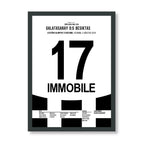 5:0! Immobile und Besiktas klatschen Gala im Super Cup Finale Fußball Poster mit Rahmen