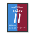 Yattara Show gegen Fenerbahce Fußball Poster mit Rahmen