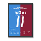 Yattara Show gegen Fenerbahce Fußball Poster mit Rahmen
