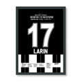 Cyle Larin trifft bei Besiktas legendären 7:0 Sieg gegen Hatayspor Fußball Poster mit Rahmen