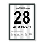 Al Musrati schießt Besiktas zum Pokalsieg gegen Trabzonspor Fußball Poster mit Rahmen