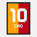 Ciro Mertens - Aslan'in Oglu Fußball Poster mit Rahmen