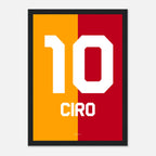 Ciro Mertens - Aslan'in Oglu Fußball Poster mit Rahmen