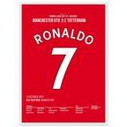 Ronaldo saves Man Utd with a hat-trick against Tottenham