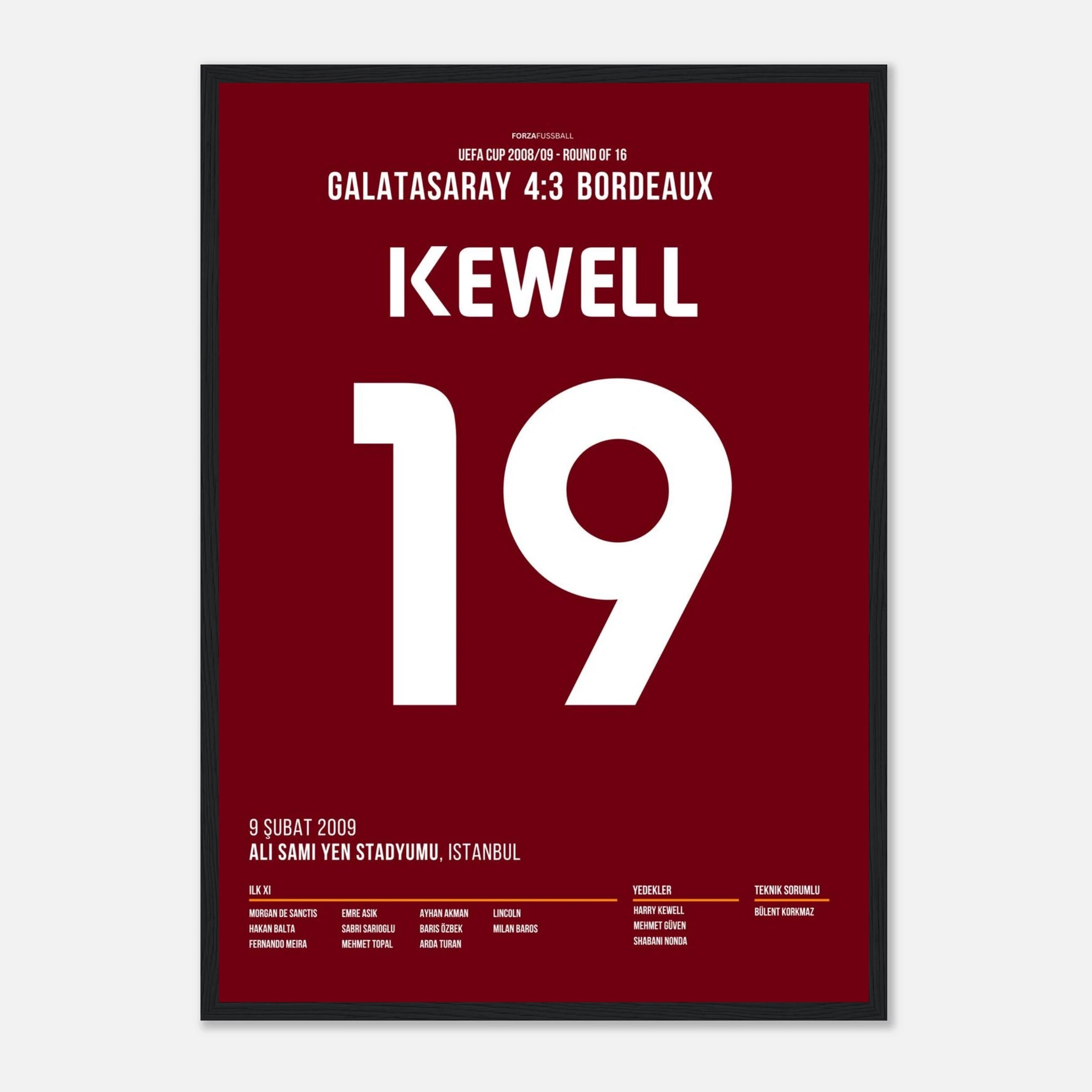 Harry Kewell scores in the UEFA Cup during the legendary 4-3 victory against Bordeaux