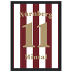Marek Mintal - 125 Jahre FCN Fußball Poster mit Rahmen