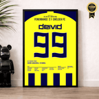 Deivid wird zum Matchwinner gegen Chelsea im CL Viertelfinal Hinspiel Fußball Poster mit Rahmen